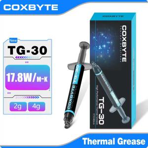 Coxbyte 17.5W/mk 써멀 페이스트 TG-30 2g 4g CPU GPU 프린터 히트싱크 쿨링 쿨러 써멀 컴파운드 실리콘 그리스
