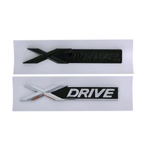 3D ABS 블랙 X 드라이브 로고 Xdrive 엠블럼 네임 플레이트 자동차 트렁크 배지 Xdrive 스티커 액세서리