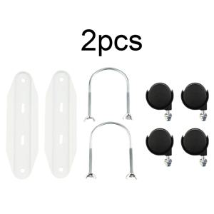 2개 오일 틴 풀리 브래킷 수력 라디에이터 전기 히터 모바일 360 °   전방향 휠 스탠드 홈 오피스 하드웨어