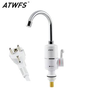 ATWFS Tankless 전기 최신 온수기 주방 인스턴트 온수 탭 히터 수도꼭지 순간 히터 3000w
