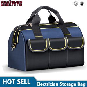 옥스포드 캔버스 전기 기사용 도구 키트, 휴대용 다기능 전동 공구 보관 가방, 특정 유지 보수