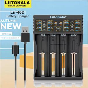 Liitokala Lii-402 18650 3.7V 3.2V 3.85V 26650 20700 14500 21700 25500 16340 1.2V NiMH 리튬 충전지 충전기