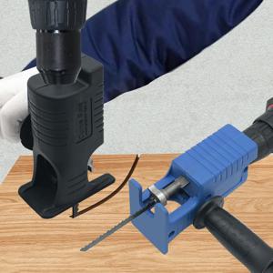 목재 PVC 강관 절단, 휴대용 왕복 톱 어댑터 전기 드릴 수정 된 전기 직소 곡선 톱 전동 공구