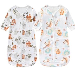 봄 가을 아기 침낭 코튼 신생아 원피스 Anti-Scare 침낭 만화 긴 소매 아기 소녀 SleepSack 0-18M