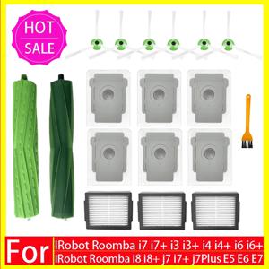메인 사이드 브러시 Hepa 필터 먼지 봉투 iRobot Roomba i3 i4 i6 i7 i8 j7 E5 E6 E7 예비 부품 로봇 진공 청소기 액세서리