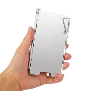 야외 스토브 바람막이 캠핑 윈드스크린 9 플레이트 접이식 가스레인지 바람막이 스토브 장비 액세서리 도구