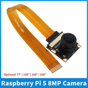 라즈베리 파이 5 8MP 카메라 IMX219 센서 칩 CSI 인터페이스 77 °   130 °   160 °   200 °   Raspberry Pi 5 Zero W 2W용 카메라 웹캠
