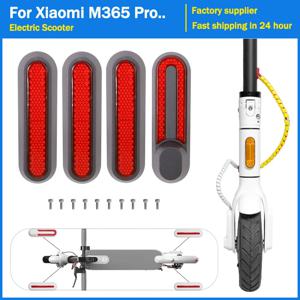 휠 커버는 Xiaomi 3 전동 스쿠터 M365 Pro 2 1s 전면 후면 안전 반사 튜브 야간 반사 스티커 용 쉘을 보호합니다.