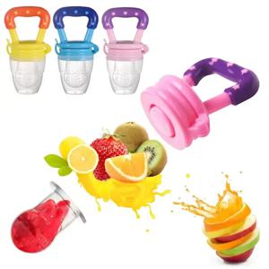 유아식 공급기 과일 공급기 젖꼭지 신선한 냉동 과일을 위한 유아 젖니가 남 장난감 치아발육기 - 모든 크기의 실리콘 젖꼭지 포함