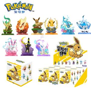 애니메이션 포켓몬 Funism 오리지널 어드벤처 Eevee 패밀리 슈트 BlindBox Flareon Espeon Sylveon ActionFigure 컬렉션 모델 장난감 선물
