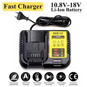 DCB112 리튬 이온 배터리 충전기 Dewalt 10.8V 12V 14.4V 18V 20V DCB200 DCB101 DCB115 DCB107 DCB105 DCB140 DCB118 DCB102 DCB104