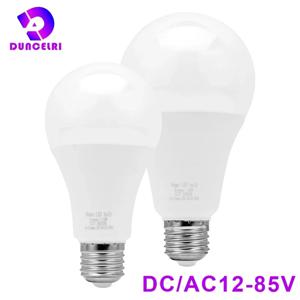 DC/AC 12V-85V LED 전구 E27 3W 6W 9W 12W 15W 18W 25W 저전압 조명 12 볼트 스포트라이트 조명 차가운/따뜻한 흰색 램프