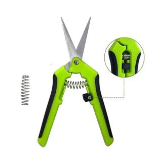 6.5 인치 원예 가위 손 정리기 가지 치기 가위 직선 팔꿈치가있는 트리밍 가위 식물 용 스테인레스 스틸 블레이드