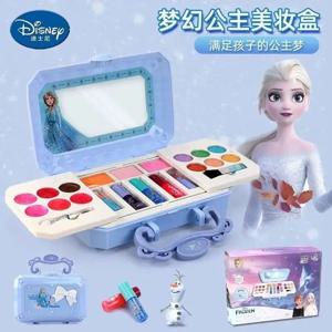 디즈니 새 여자 냉동 2 공주 엘사 안나 화장품 뷰티 세트 장난감 상자 어린이 공주 패션 장난감 놀이 집 선물