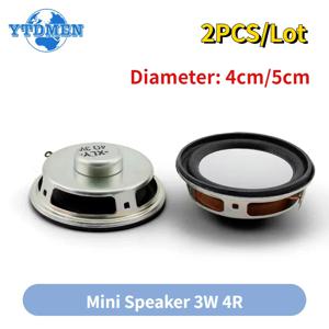 2PCS 미니 스피커 3W 4R 직경 4cm/5cm 증폭기 확성기 Arduino 키트 용 3 와트 4 옴 40mm 50mm 스피커
