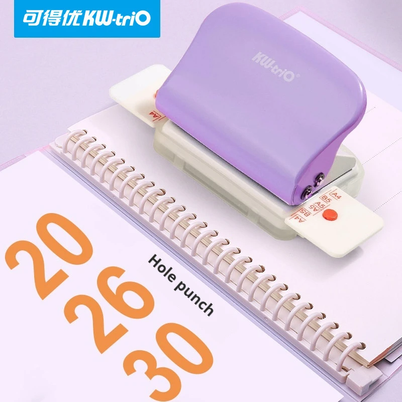 KW-Trio 99h9 6 홀 펀칭기 26 30 홀 펀칭기 A4 B5 홀 펀칭기, 학생 수동 펀칭기