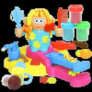 어린이 크리 에이 티브 DIY 이발사 키트 컬러 점토 장난감 세트 Plasticine 교육 놀이 반죽 생일 선물