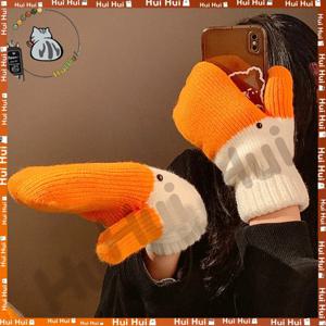 기발한 재밌는 거위 양모 벙어리 장갑, 가을 겨울 따뜻한 양털, 두꺼운 방한, 사랑스러운 커플 학생 크리스마스, 새로운 스타일