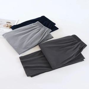 남성 잠옷 바지 봄, 가을 바지 캐주얼 루즈 얇은 여름 대형 사이즈는 홈 바지 외부에서 착용 가능