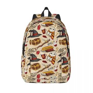 요술과 마법 Pottered 캐주얼 배낭 Harryed 스포츠 학생 하이킹 여행 데이 팟 남성 여성 노트북 캔버스 가방