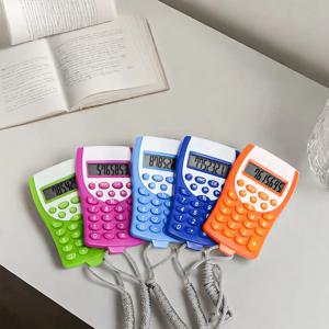 매달린 밧줄, 휴대용 높은 외관 미니 계산기, 휴대용 만화 선물, 직접 판매를 가진 대중적인 귀여운 색깔 작은 크기