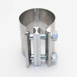 1개 40/45/50/55/57/60/63mm 자동차 액세서리 스테인리스 스틸 범용 배기 파이프 연결 고리 강력한 스틸 파이프 클램프
