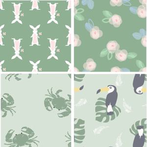 새로운 인쇄 PUL 방수 기저귀 패브릭 폴리 에스터 천 패브릭 DIY 수제 방수 아기 기저귀 가방 월경 패드에 대한 바느질