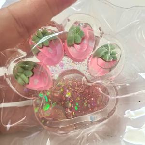 별이 빛나는 하늘 큰 고양이 발 Squishy Fidget 장난감 부드러운 느린 리바운드 스트레스 릴리프 장난감 핀치 감압 선물 고양이 발톱 짜기 장난감