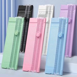 경량 커팅 매트 기계 A4 사진 트리머 스크랩북 용 풀 아웃 눈금자가있는 양방향 커팅 종이 커터