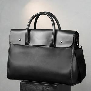 대용량 남자 서류 가방 빈티지 PU 가죽 손 가방 어깨 스트랩 Satchels 남성 Crossbody 가방과 남자 노트북 핸드백