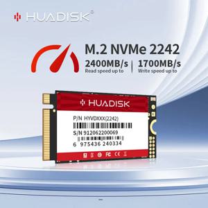 HUADISK NVMe M.2 SSD 2242 PCIe Gen3.0, 노트북 데스크탑용 내부 솔리드 스테이트 디스크, TLC128 GB, 256GB, 512GB, 1TB