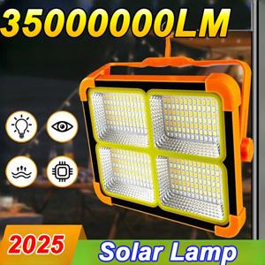 2025 새로운 야외 태양열 램프 35000000 LM LED 태양광 조명 외부 태양광 비상 캠핑 조명 Type-C 교수형 랜턴