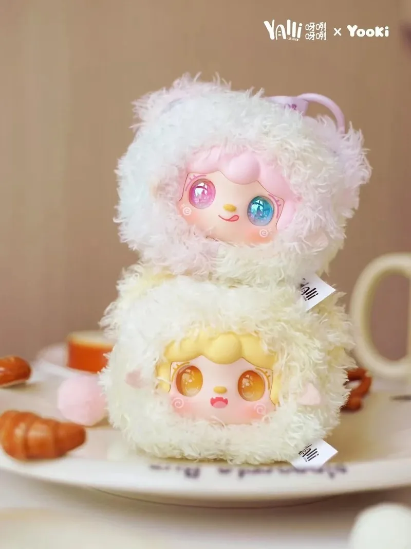 새로운 미니 Yooki V9 테디 베어 비닐 블라인드 박스 정품 펜던트 귀여운 카와이 애니메이션 그림 장식 놀이 귀여운 소녀 선물 아이 생일