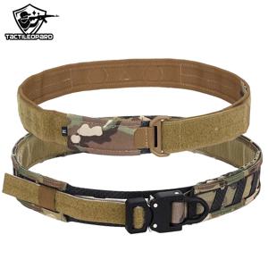 전술 Airsoft 전투 벨트 Magnetix 허리 벨트 빠른 당겨 버클 더블 레이어 자석 MOLLE 야외 사냥 장비 액세서리 MC