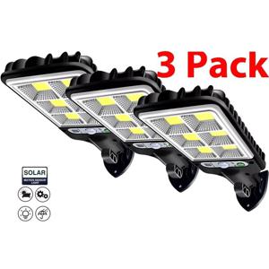 1/2/3PCS 야외 태양 벽 조명 117/108LED 모션 센서 밝은 홍수 가로등 야외 차고 마당에 대 한 3 모드