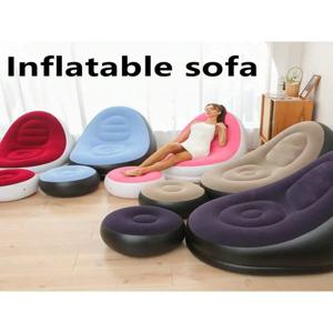 게으른 사람들을위한 새로운 풍선 플러시 소파 접이식 발 소파 침대 야외 편리한 발 벤치가있는 의자 뜨거운