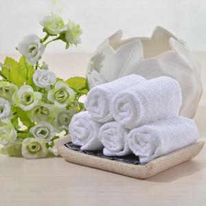 5Pcs 순수 코튼 화이트 작은 수건 호텔 얼굴 코튼 KTV 레스토랑 유치원 손 30*30cm