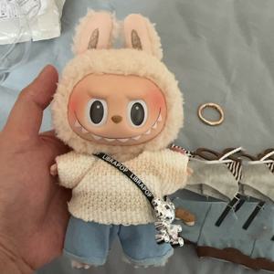 Labubu 의류 스커트 액세서리 V1 V2 V3 인형 펜던트 귀여운 성격 패션 생일 선물 어린이 장난감