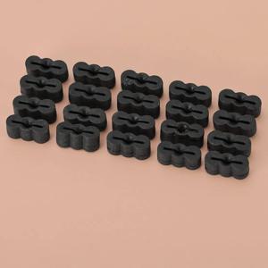 풀 익스텐션 서랍 슬라이드에 맞는 10Pcs 고무 엔드 스토퍼 범퍼 블랙