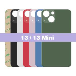 아이폰 13 / 13 미니 대형 카메라 홀 유리 패널 폰 배터리 백 커버 하우징 케이스 후면 유리 패널 접착식 교체