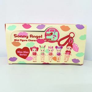 6개/박스 소니엔젤 랜덤박스 키스키스 시리즈 미니 피규어 참 캔디 스토어 애니메이션 키체인 펜던트 인형 귀여운 선물 장난감