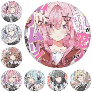 58mm 애니메이션 우리는 연인이 될 수 없습니다! 그것은 절대 허용되지 않습니다 코야나기 카호 코스프레 의상 배지 핀 SPTE Tinplate Brooch Prop