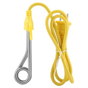 야외 여행을위한 미니 가열 요소 침수 액체 전기 히터 소형 보일러 난방 사용을위한 600W 전기 온수기