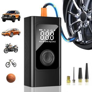 휴대용 자동차 타이어 공기 주입기 전기 에어 컴프레서 150PSI 빠른 충전 에어 펌프 (자동차, 오토바이, 자전거 타이어, 공용)
