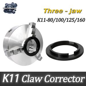 K11-80/100/125/160 수동 셀프 센터링 3발/4발 척 드릴링 클로 머신 클로 교정기 K11-200/250 교정