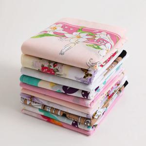 5 팩 43cm 여성용 순면 인쇄 손수건, 구식 얇은 물 흡수 및 땀 닦는 손수건, 결혼식 기념품