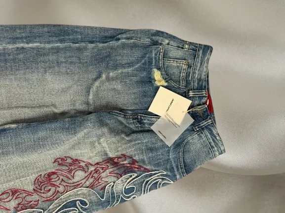 미국 레트로 루즈핏 캐주얼 Y2K 남성 하이 스트릿 레트로 힙합 패션 광대 커플 와이드 레그 팬츠 스트릿웨어