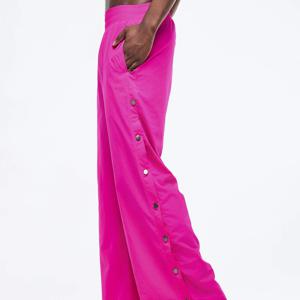 새로운 스타일 댄스 피트니스 남성과 여성의 느슨한 속건성 스포츠 바지 사이드 버튼