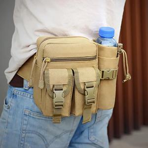 작업 하이킹을위한 대용량 허리 주머니 전술 가슴 팩 방수 가방 경량 야외 스포츠 물병 홀더