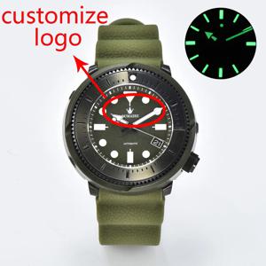 45mm PROSPEXX 몬스터 시계 nh35 고무 스트랩 포함 일본 정품 NH35 자동 무브먼트 SNE499P1/S23633J1 로고 맞춤 가능